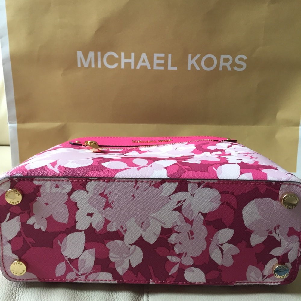 NWT MICHAEL KORS HAILEE GRANITA PINK SATCHEL BAG - Picture 3 of 8